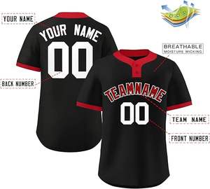 Sublimación personalizada para hombre uniforme de béisbol desgaste botón abajo camiseta de béisbol para la venta - Product Image 2