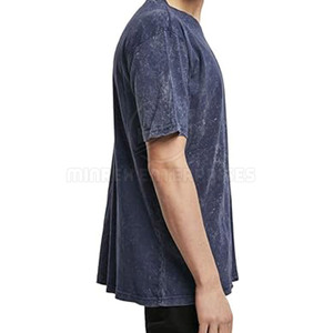 Camisetas de Hombre con Lavado Ácido de Último Diseño y Alta Calidad, Ropa Casual con Logotipo Personalizable 100% Algodón, Tejido de Punto Ecológico - Product Image 3