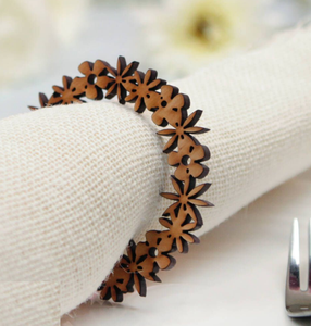 Table Napkin Holder Customizable <b>Vintage</b> Wooden Napkin Rings for Weddings & Parties <b>Kitchen</b> & Giveaways - Product Image 6