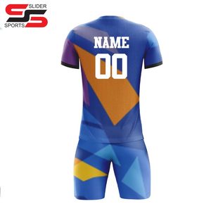 เสื้อเจอร์ซีย์ใส่เล่นกีฬาเสื้อใส่เล่นฟุตบอลชุดสีขาวพิมพ์ซับลิเมชัน - Product Image 2
