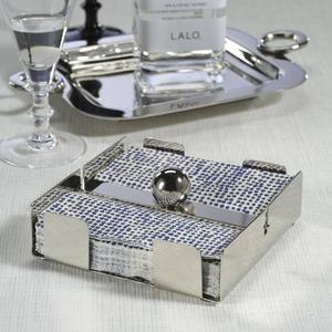Luxury Stainless Steel <b>Bar</b> Napkin Holder With <b>Weighted</b> Center Ball Stable Grip Sleek Modern Design Perfect For <b>Bars</b> Hotels - Product Image 2