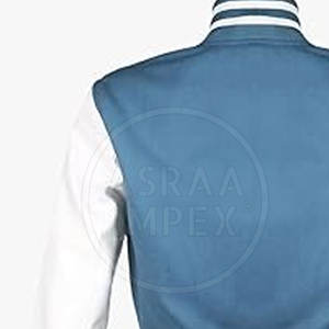 Venta al por mayor Casual Outwear Crop Letterman Jacket Stand Collar a prueba de viento y procesamiento de punto Venta caliente - Product Image 4