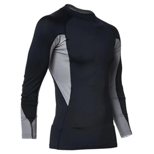 Men's High Quality Eco-Friendly Quick Dry <b>Long</b> Length Rash Guard Custom Logo Design Breathable Gym Compression MMA Adult Sport - Product Image 2
