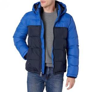 Manufacturer Wholesale 2 Tone Casual Street Winter <b>Hood</b> <b>Puffer</b> <b>Jacket</b> Custom <b>Waterproof</b> Down <b>Puffer</b> <b>Jacket</b> for MenDDP Shipping - Product Image 4
