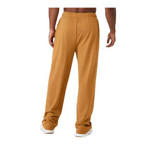 Flexible Autumn Fit Lightweight 370gsm <b>Men's</b> Pants With Baggy Straight Leg <b>Joggers</b> And Breathable Cotton Fabric - Product Image 2