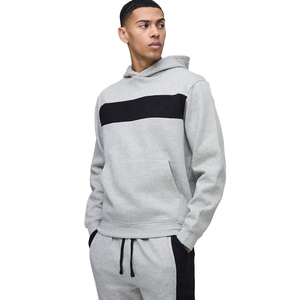 Ensemble de survêtement unisexe 100% coton uni à manches longues de haute qualité réversible respirant personnalisé nouveau style hiver sport à capuche - Product Image 3
