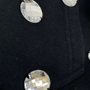 Sweat à capuche de haute qualité avec fermeture éclair robuste, design personnalisé, strass et gros diamants, fabricant sur mesure - Product Image 5