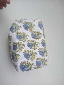 Pochette de toilette unisexe en coton imprimé à la main, petite trousse de voyage, imprimé autruche, fermeture éclair, imperméable, style bohème - Product Image 5