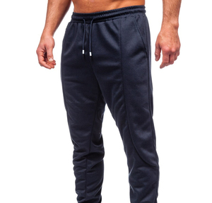 Pantalon de survêtement solide à taille élastique pour hommes saison d'hiver pantalon de survêtement taille moyenne style décontracté OEM - Product Image 6