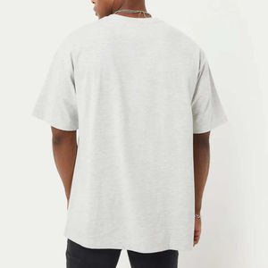 Camiseta de algodón 100% de calidad superior para hombre, camiseta lavada con ácido desteñida personalizada con logotipo en blanco de alta calidad - Product Image 3