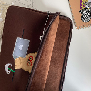 Funda de oso de dibujos animados para portátil, bolsa interior para tableta, 11, 13, 15 pulgadas, para <span class=keywords><strong>Mac</strong></span> Air, <span class=keywords><strong>Ipad</strong></span> Pro, funda para portátil para <span class=keywords><strong>IPad</strong></span> - Product Image 4