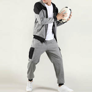 Survêtement d'entraînement personnalisé 100% coton pour hommes, vêtements de sport à capuche de grande taille pour l'hiver à l'extérieur - Product Image 5