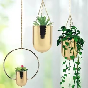 Diseño excepcional, jarrones y macetas de flores de Metal pulido dorado brillante, buena calidad, decoración del hogar y suministros de decoración de habitaciones, artículos - Product Image 4