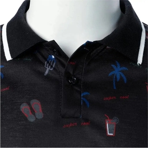 OEM <b>Men's</b> for Polo <b>Shirts</b> High Quality 100% Cotton Casual Wear Summer Print Pattern Made in Pakistan - Product Image 6