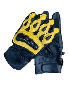 Guantes de Ciclismo de dedos completos de invierno para bicicletas de montaña hechos de tela transpirable elástica de poliéster, cuero sintético, acolchados de goma - Product Image 4