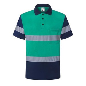 Polo de seguridad industrial unisex para hombre y mujer, Polo de alta visibilidad ajustado y de corte regular, hecho de poliéster térmico - Product Image 4