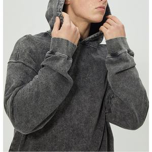 Sweat-shirt MASSGARMENT Streetwear, coupe ample, surdimensionné, 100% coton, poids lourd, lavage à l'acide, pour hommes - Product Image 2