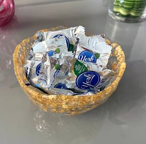 Bohemian Ocean Inspired Resin Bowl with Shell Pieces for Beach Decor Party Summer Home <b>Settings</b>-Eco-Friendly - Product Image 6