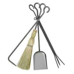 Ensemble de 3 outils de cheminée longs en fer naturel pour la maison, l'intérieur et l'extérieur, comprenant 3 outils, ensemble de cheminée et accessoires de jardin. - Product Image 4
