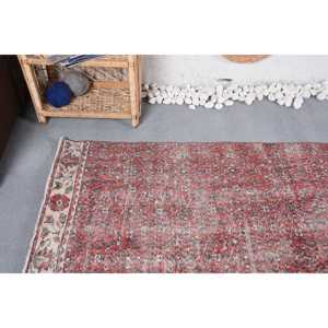 Tapis turc vintage 4,2x8,8 pieds, tapis d'intérieur, tapis rouge ombré - Product Image 5