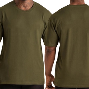 Men 100% Cotton OEM Manufacturer <b>Down</b> Shoulder Design Summer Wear Plain Gym Fitness Round Neck Tee Eco-Friendly Breathable - Product Image 1