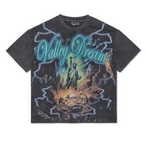 Camisetas Personalizables de Manga Corta con Cuello en V para Hombre, Diseño Americano, 180g, Transpirables, Impresión Serigráfica, 100% Algodón - Product Image 4