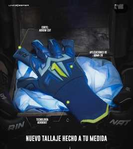 Gants de gardien de but en cuir antidérapants de haute qualité et poignée en latex avec coupe négative confortable avec logo personnalisable - Product Image 5