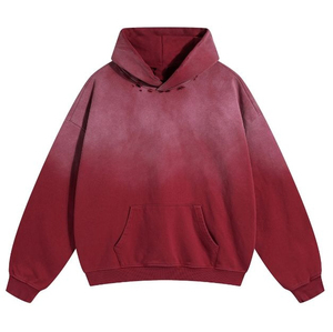 Fabricants de sweats à capuche délavés à l'acide personnalisé unisexe Vintage Print Logo Distressed Sports à manches longues à capuche en coton surdimensionné - Product Image 6