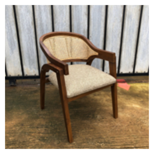 Venta al por mayor de calidad duradera al aire libre interior de madera de teca Silla de caña de ratán para comedor sala de estar - Product Image 2