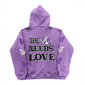 Custom Logo Acid Wash Fleece Cotton Heavyweight Oversized Hoodie <b>Sweatpants</b> <b>Set</b> Silk Screen Printed Streetwear Men's Autumn <b>Set</b> - Product Image 3