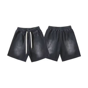 Pantalones Cortos Casuales de Verano para Hombre, de Alta Calidad, de Algodón Puro, Color Sólido, con Cordón Ajustable - Product Image 2