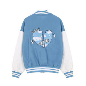 Hot Selling Men's <b>Thin</b> Stand Collar Varsity <b>Jacket</b> with Front Logo <b>Waterproof</b> Casual Outdoor Winter Wear - Product Image 2