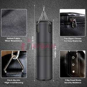 Service OEM de haute qualité poinçonnage entraînement sac de boxe rempli de sable sac de boxe sac de frappe en cuir personnalisé - Product Image 3