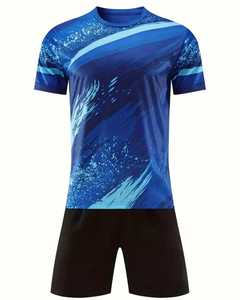Maillot de foot personnalisé pour garçons, nouveau style, sublimation complète, uniforme de l'équipe de foot, combinaison d'entraînement respirante à séchage rapide, imprimé - Product Image 3