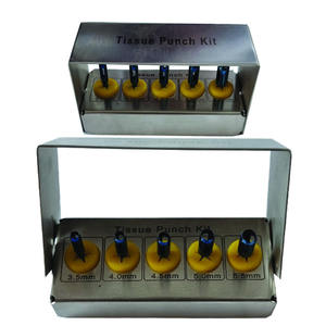 Rootcare Premium dentaire 5 pièces Kit de poinçon de tissu bleu titane Plasma enduit chirurgie Implant Instruments ensemble de poinçons de tissu - Product Image 3