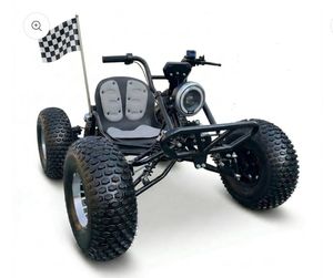 Kart électrique tout-terrain Zy-liath-or 72V sans balais, neuf d'usine, puissance maximale 10,8 kW, vitesse 62 MPH, transmission par arbre, double suspension hydraulique, pneus 19x7-8, pour adolescents et adultes - Product Image 1