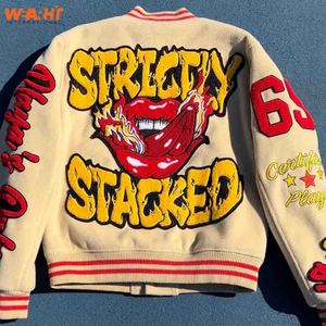 Chaqueta Universitaria de Béisbol Personalizada de Alta Calidad para Hombre, Chaqueta Varsity de Invierno con Cuello Alto - Product Image 5