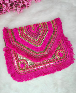 Bolso Banjara bohemio de yute hecho a mano duradero de alta calidad para mujeres y niñas, bolsos tradicionales para fiestas de ARTESANÍA DE LUJO - Product Image 3