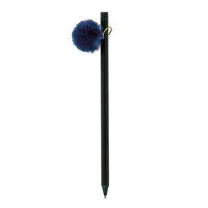 Crayon promotionnel personnalisé avec pompon Huittinenu, gadgets pour stylos - Product Image 2