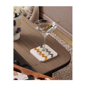 Dessous de verre en pierre de bois de marbre d'aspect moderne de qualité supérieure pour la salle à manger et la cuisine - Product Image 5