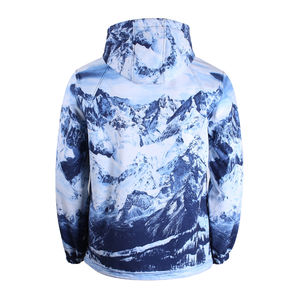 Veste coupe-vent respirante de coureurs Design imprimé Panneaux de maille en polyester léger Été pour la technologie pour la nuit - Product Image 6