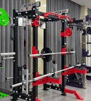 Rack d'entraînement multifonction BN pour le corps entier, idéal pour les studios de fitness, les hôtels et les salles de sport – Rack de musculation 3-en-1 avec machine Smith et système de charge par plaques