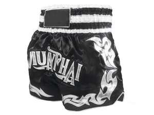 Short Muay Thai en Satin de Polyester 100% Personnalisé Vêtements de combat extensibles pour MMA, Kickboxing et Arts Martiaux - Product Image 5
