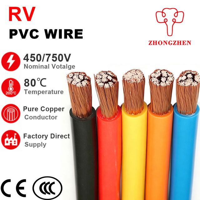 Pure Copper Bv Single Core Electric Wire Pvc Insulated House Building Wiring Cable Factory Supply 450 750V 15Mm 25Mm 4Mm 6Mm