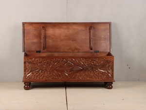 Caja de Almacenamiento de Madera Multifuncional con Diseño de Baúl de Gran Capacidad para el Hogar, Dormitorio, Sala de Estar, Almacenamiento de Mantas y Juguetes - Product Image 2