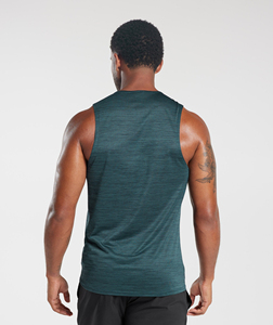 Camiseta sin mangas deportiva informal de punto liso 100% algodón transpirable para hombre, talla grande, personalizada con logo, estilo urbano, Pakistán - Product Image 6