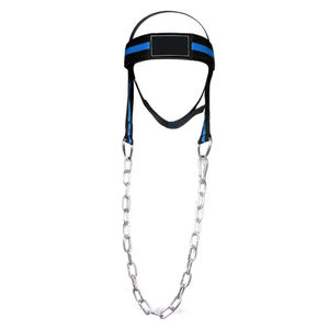 Arnés de Cabeza para Ejercicios de Levantamiento de Pesas, Resistente y Cómodo, Material de Algodón y Poliéster para Gimnasio, con Cadena de Acero Resistente - Product Image 6