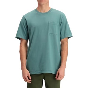 Camiseta de Manga Corta para Hombre, Informal, para Estar en Casa, con Bolsillo en el Pecho, Logotipo Personalizado, Clásica, Sencilla y Cómoda, de 180 g/m² - Product Image 1