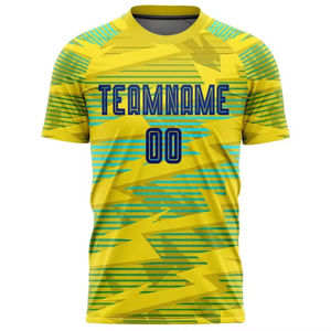 OEM Service New Sublimated Printed Soccer Jersey O-Neck Tela de alta calidad Top Trending Soccer Jersey - Product Image 1