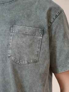 100% algodón de lujo liso suave camiseta de gran tamaño para hombre de alta calidad de peso pesado con hombro caído diseño personalizable - Product Image 6